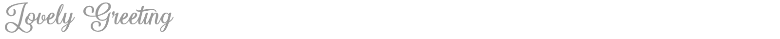 Lovely Greeting font preview